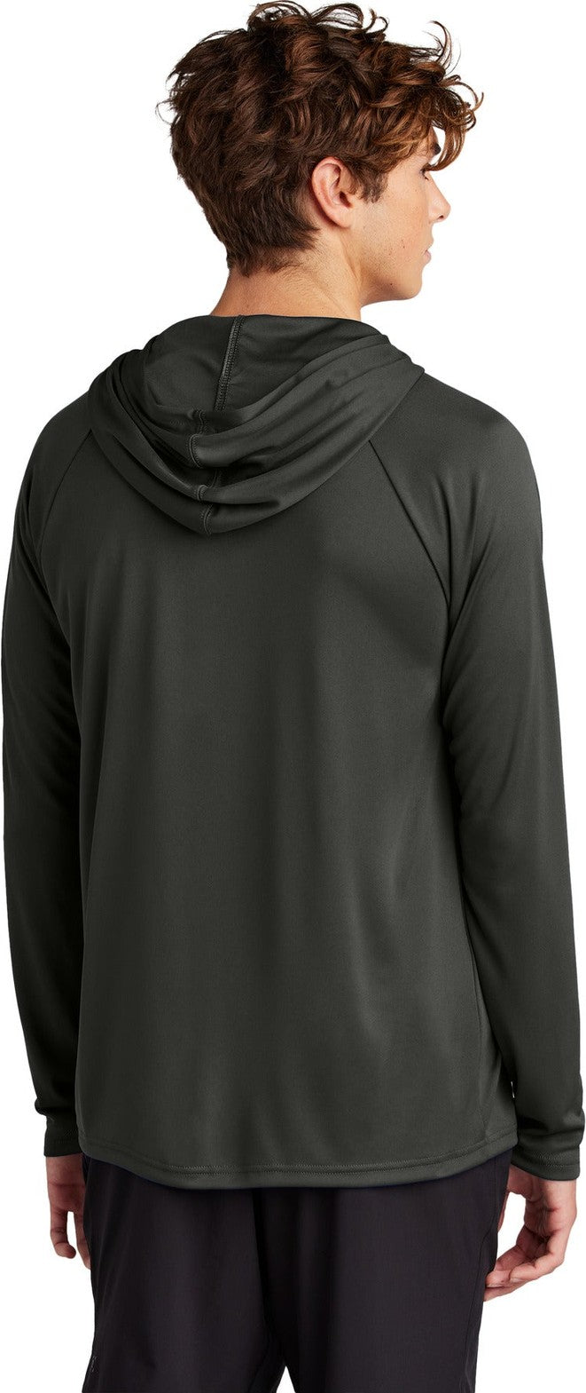 JetBlack Port & Co Performance Pullover Hooded Tee PC380H