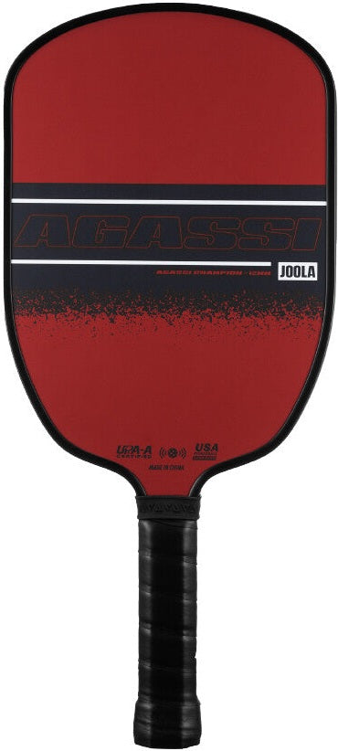 Joola Agassi Champion 12mm Pickleball Paddle - Red Black