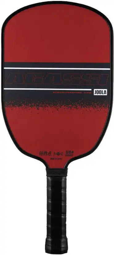 Joola Agassi Champion 12mm Pickleball Paddle - Red Black
