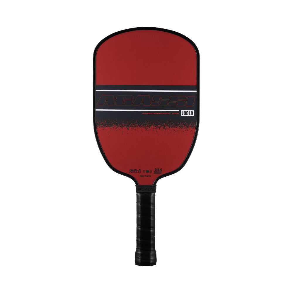 JOOLA Agassi Champion 12mm Pickleball Paddle - Red Black - HIT a Double