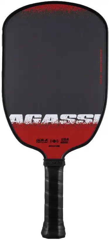 Joola Agassi Edge 16mm Pickleball Paddle - Black Red White