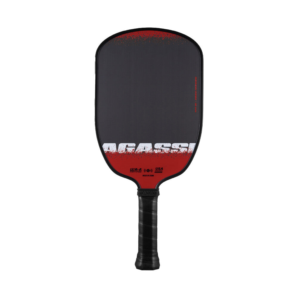 JOOLA Agassi Edge 16mm Pickleball Paddle - Black Red White - HIT a Double