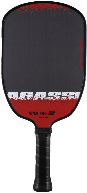 JOOLA Agassi Edge 16mm Pickleball Paddle - Black Red White - HIT a Double