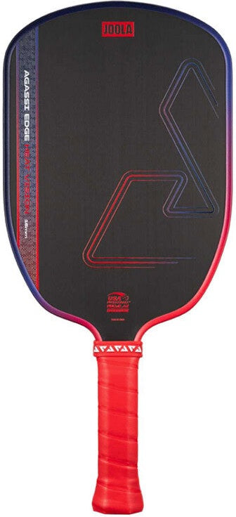 Joola Agassi Edge Heat Vision 16mm Pickleball Paddle - Gradient Blaze Red