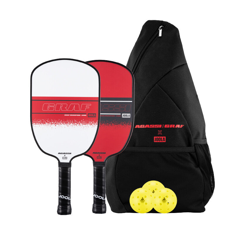 Joola Agassi / Graf Champion Set 12mm - Rd/wh / Os