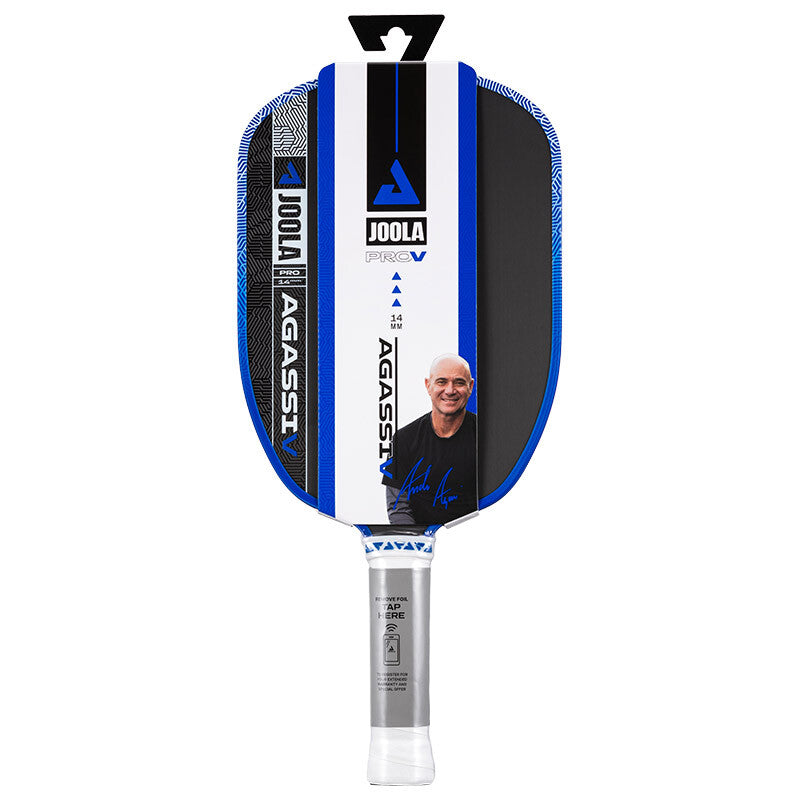 Joola Agassi Pro v 14mm Pickleball Paddle - Blu / Os