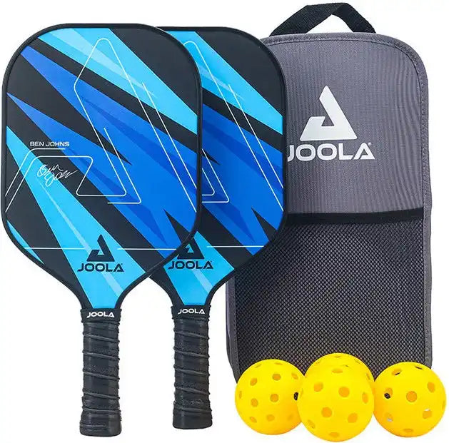 Joola Ben Johns Blue Lightning Pickleball Paddle Set - Black Yellow