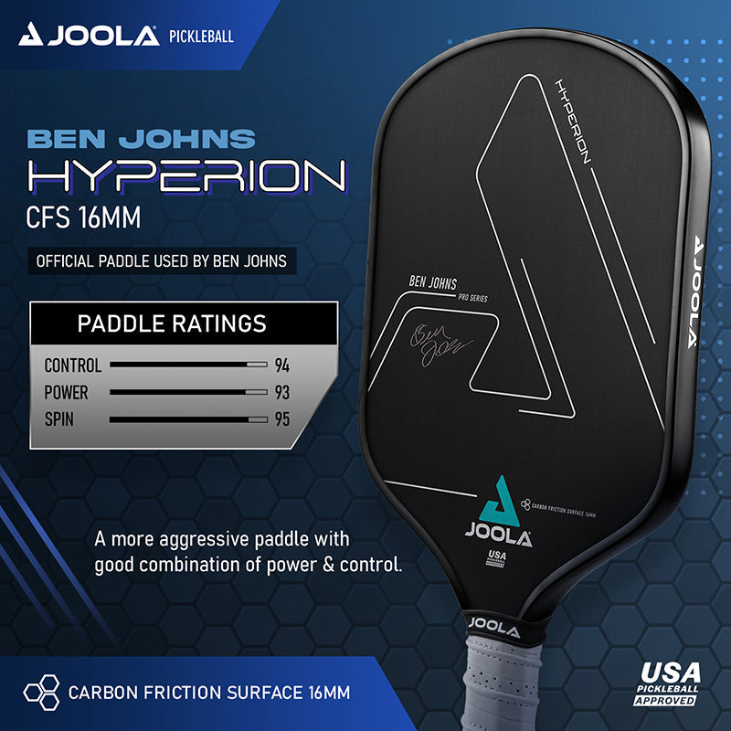 Joola Ben Johns Hyperion Cfs 16mm Pickleball Paddle