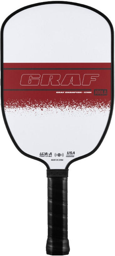 Joola Graf Champion 12mm Pickleball Paddle - White Red