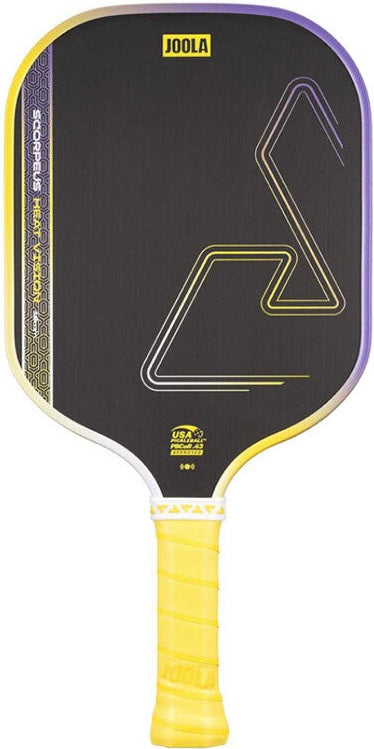 Joola Scorpeus Heat Vision 16mm Pickleball Paddle - Gradient Flash Yellow