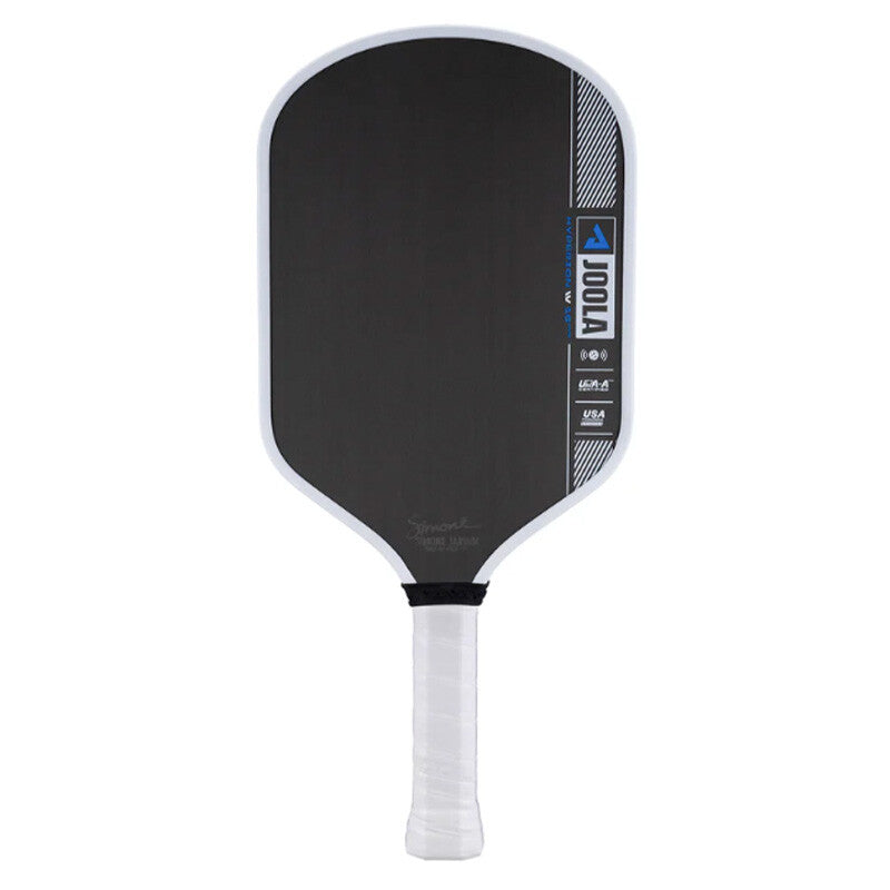 JOOLA Simone Jardim Hyperion Pro IV 16mm Pickleball Paddle - Black Blue White - HIT a Double