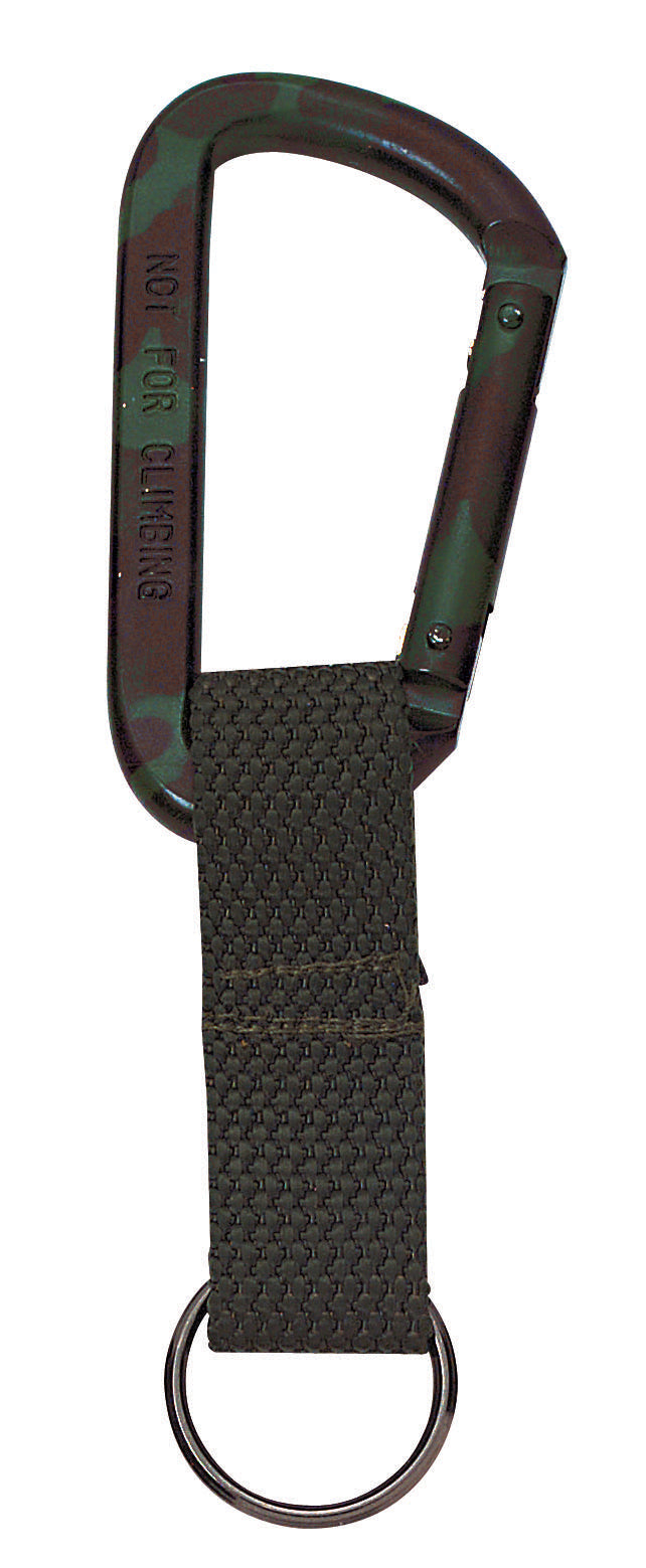 Jumbo 80mm Carabiner with Web Strap Key Ring