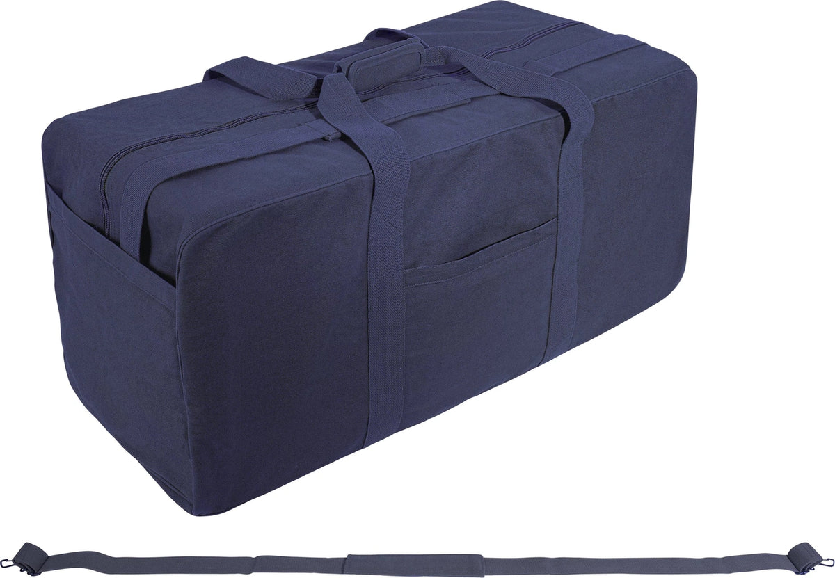 Jumbo Canvas Cargo Bag - Navy Blue