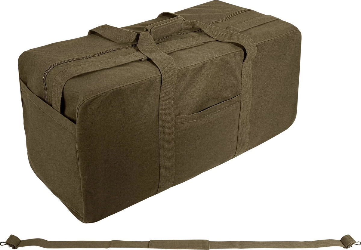 Jumbo Canvas Cargo Bag - Olive Drab
