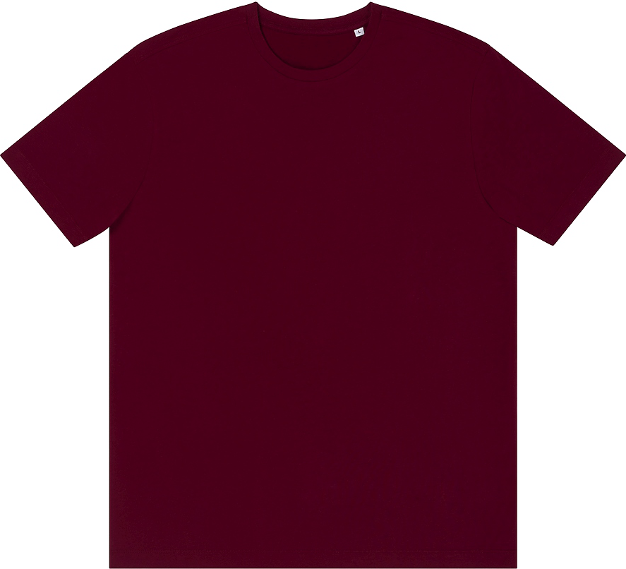 Just Cool Ata001 4.5 Oz Ringspun Tee - Burgundy