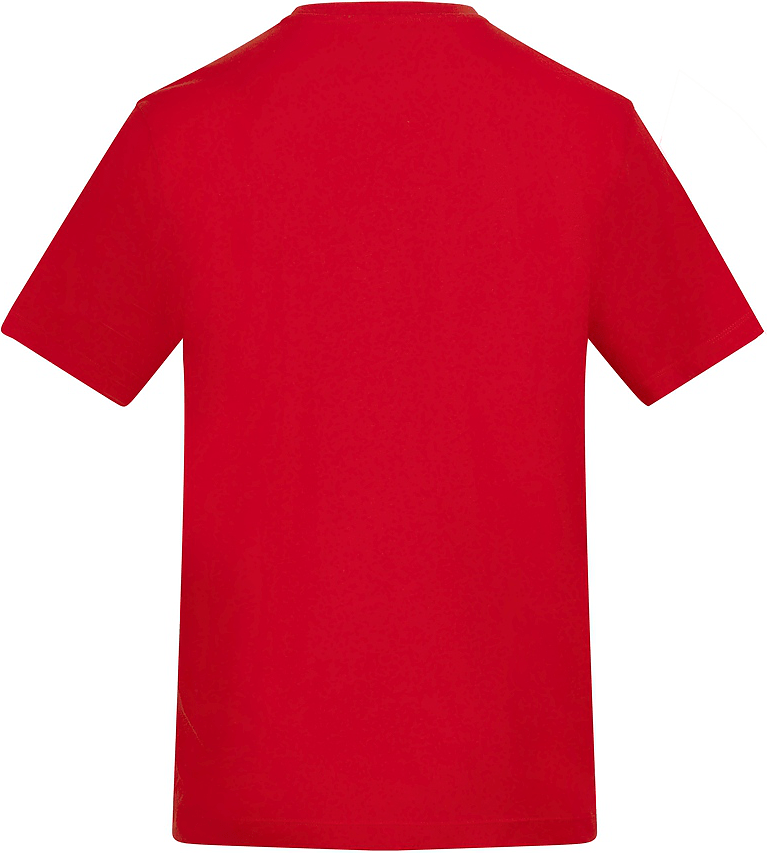 Just Cool Ata001 4.5 Oz Ringspun Tee - Fire Red