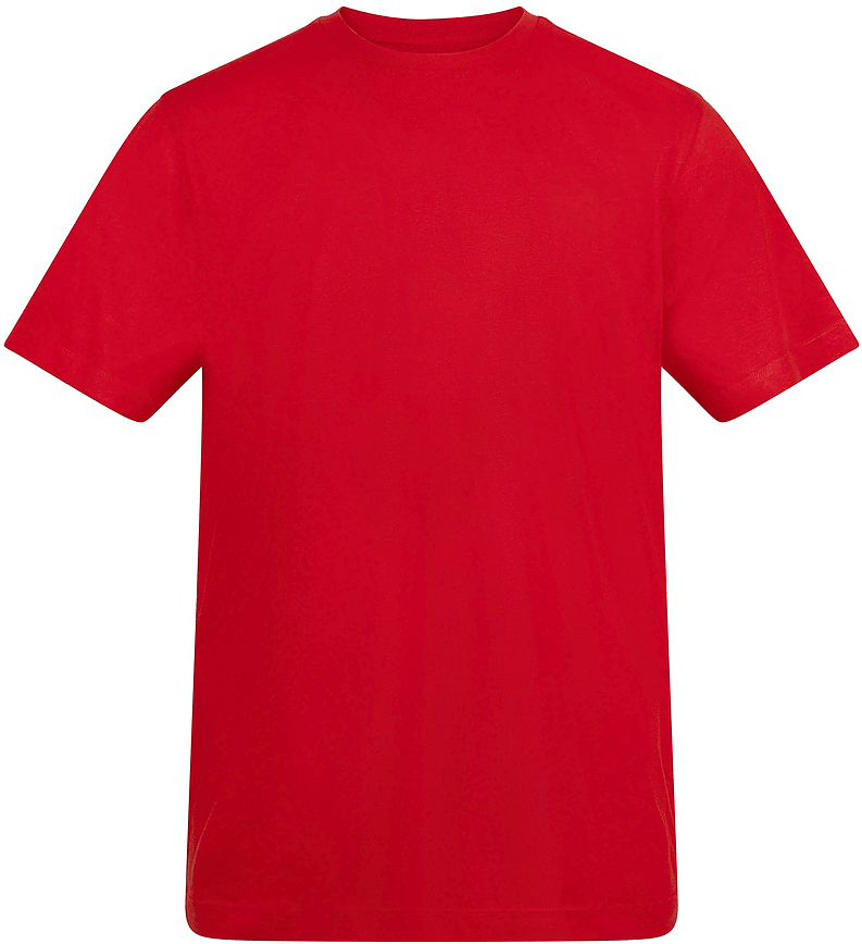 Just Cool Ata001 4.5 Oz Ringspun Tee - Fire Red