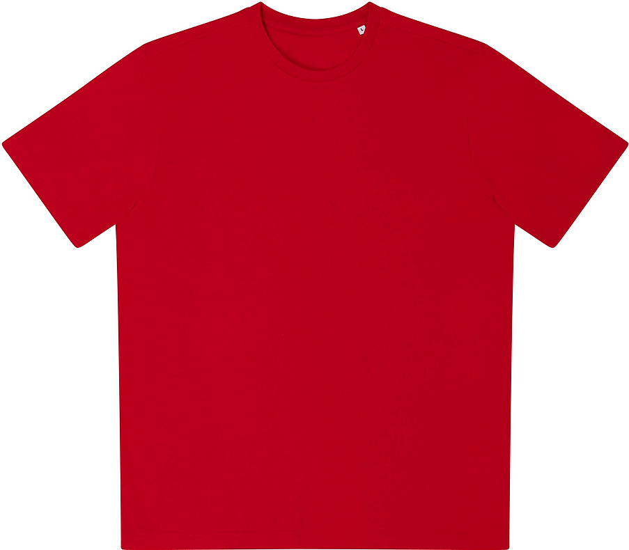Just Cool Ata001 4.5 Oz Ringspun Tee - Fire Red