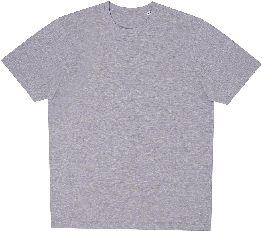 Just Cool Ata001 4.5 Oz Ringspun Tee - Heather Grey