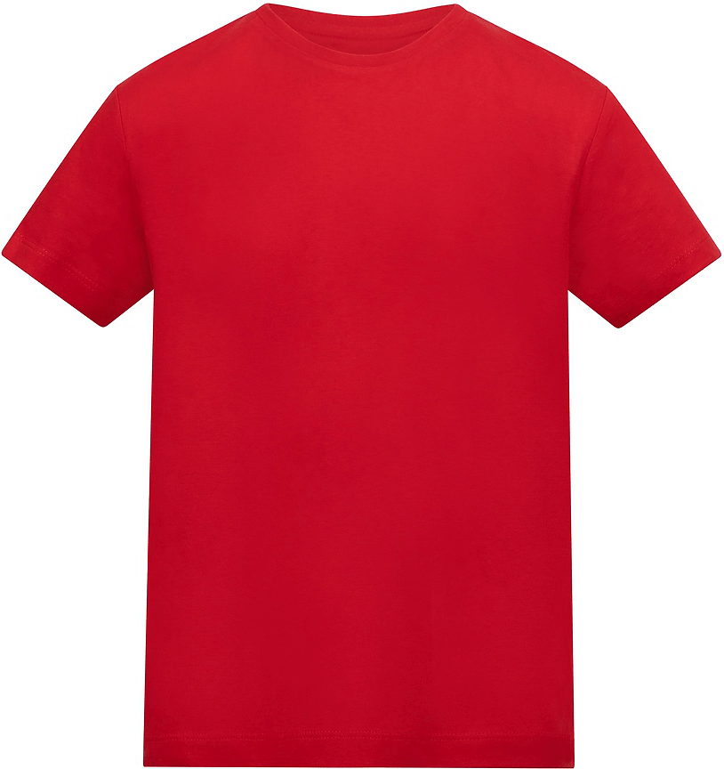 Just Cool Aty001 4.5 Oz Youth Ringspun Tee - Fire Red