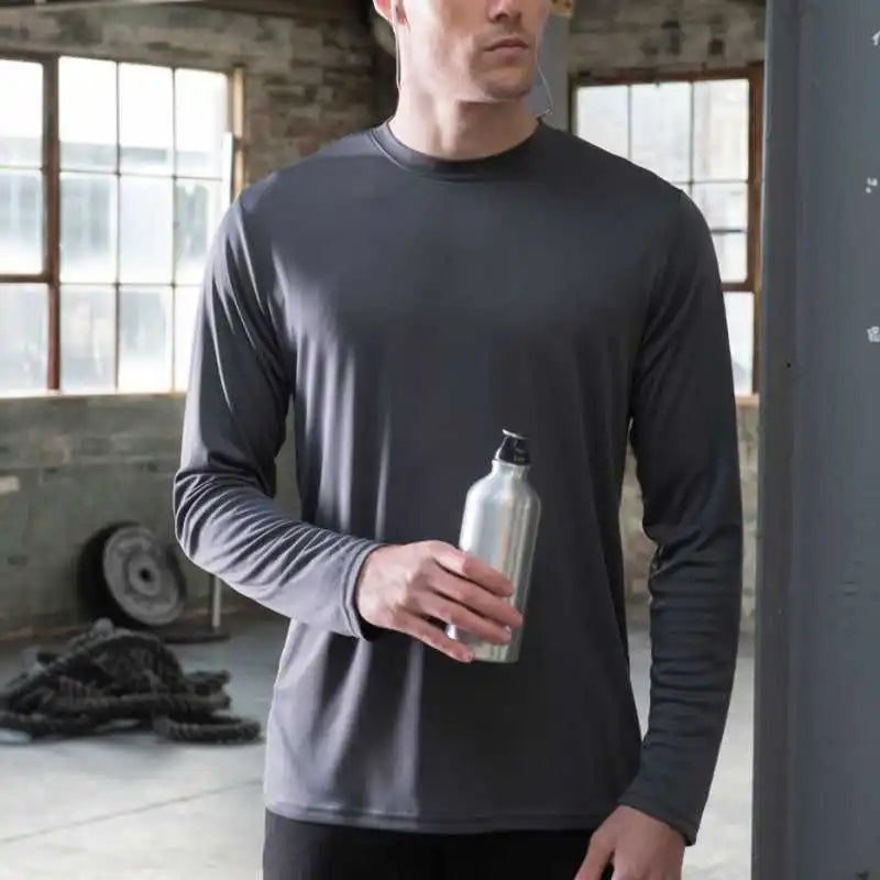 Just Cool Jca002 Long Sleeve Tee - Charcoal