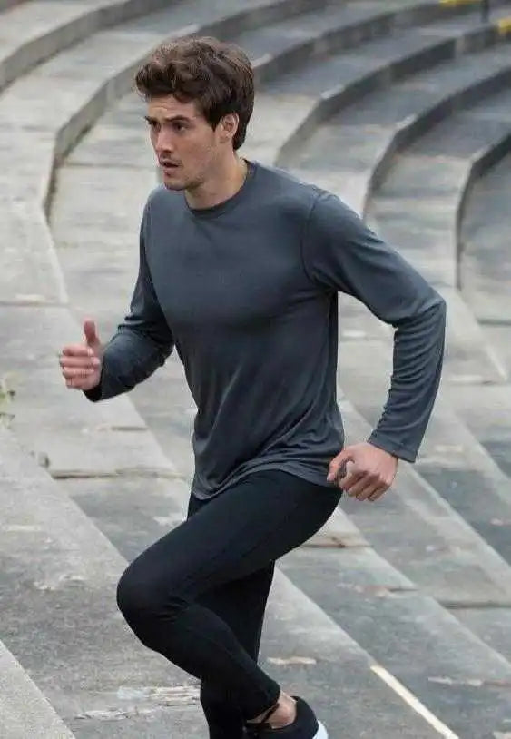 Just Cool Jca002 Long Sleeve Tee - Charcoal