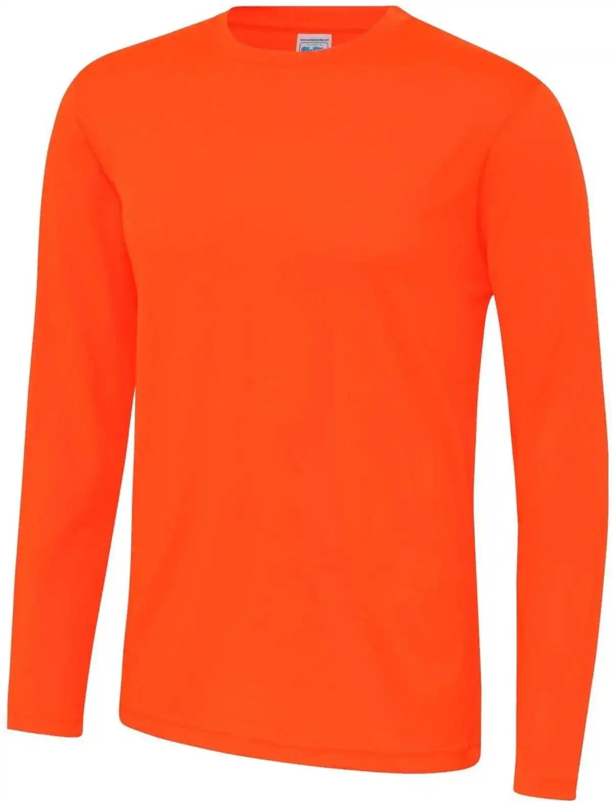 Just Cool Jca002 Long Sleeve Tee - Electric Orange