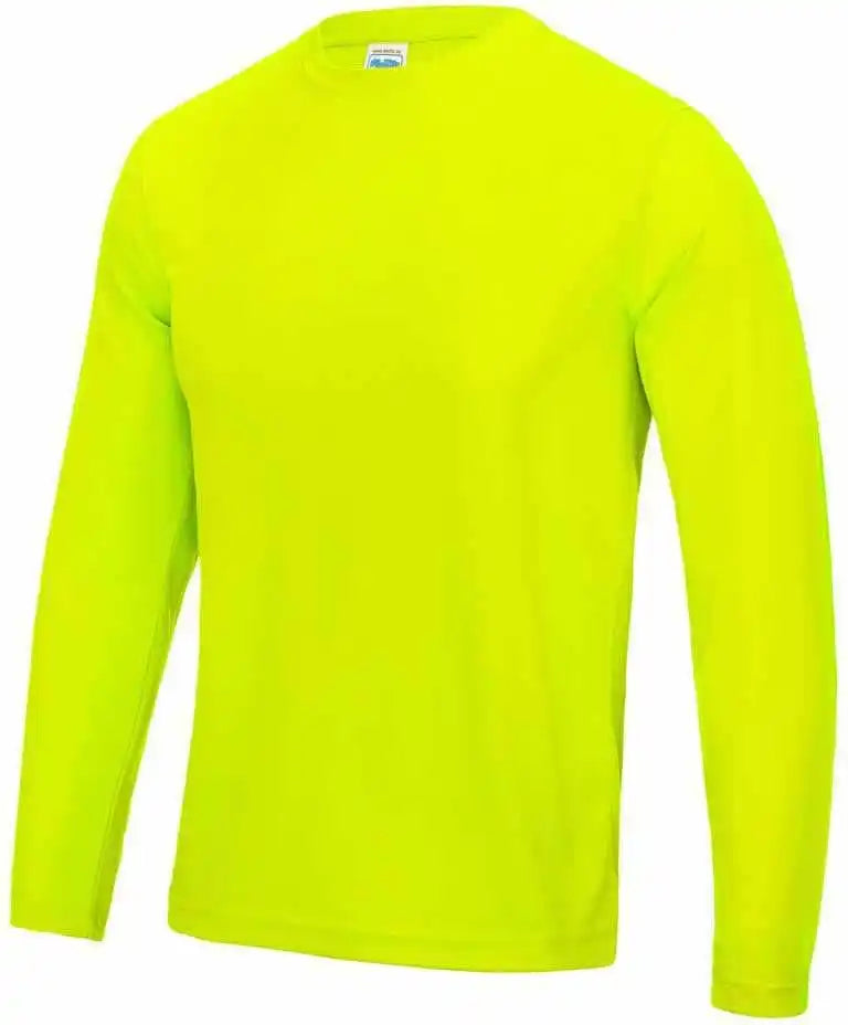 Just Cool Jca002 Long Sleeve Tee - Electric Yellow