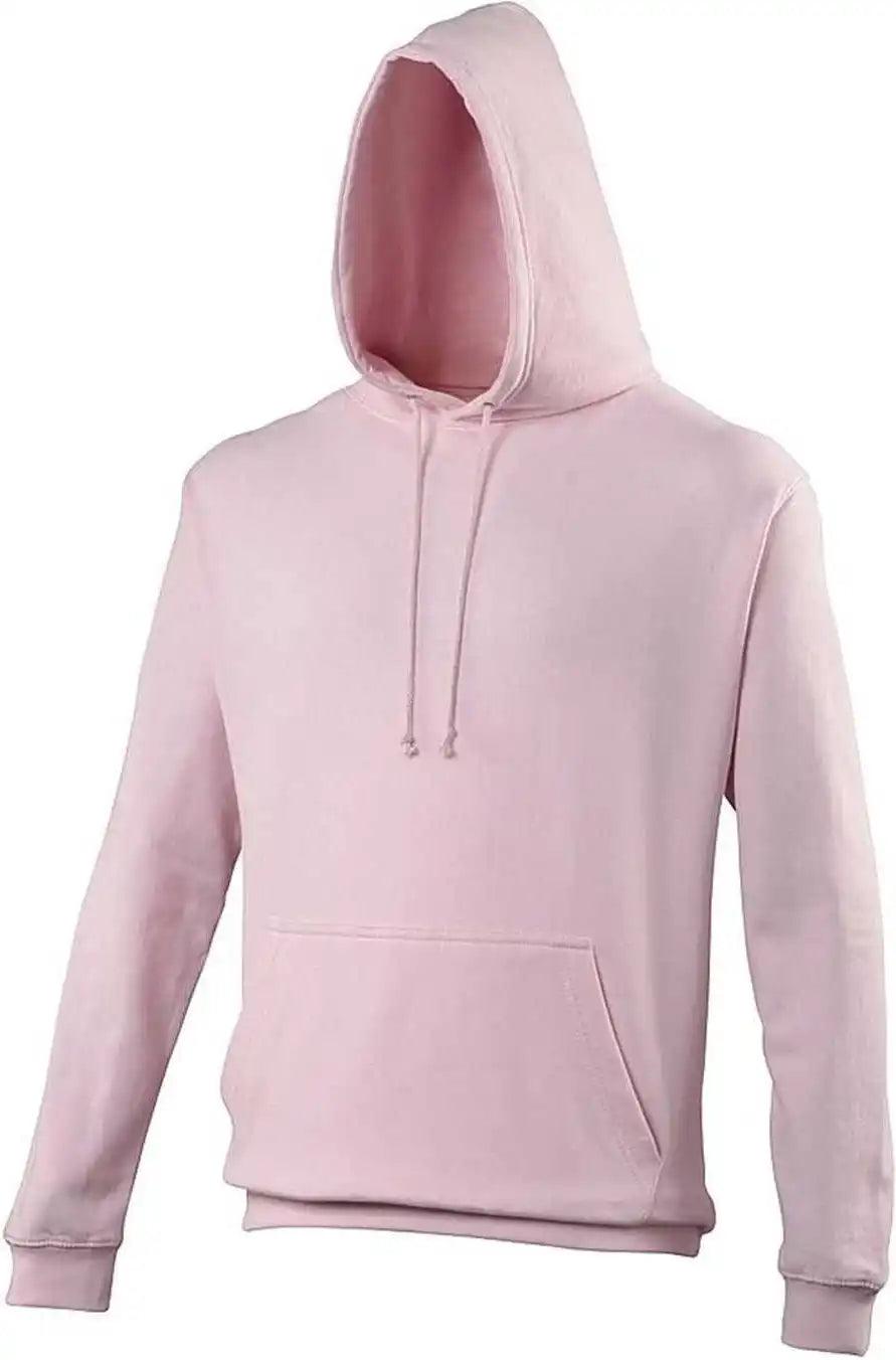 Just Hoods Jha001 College Hoodie - Baby Pink