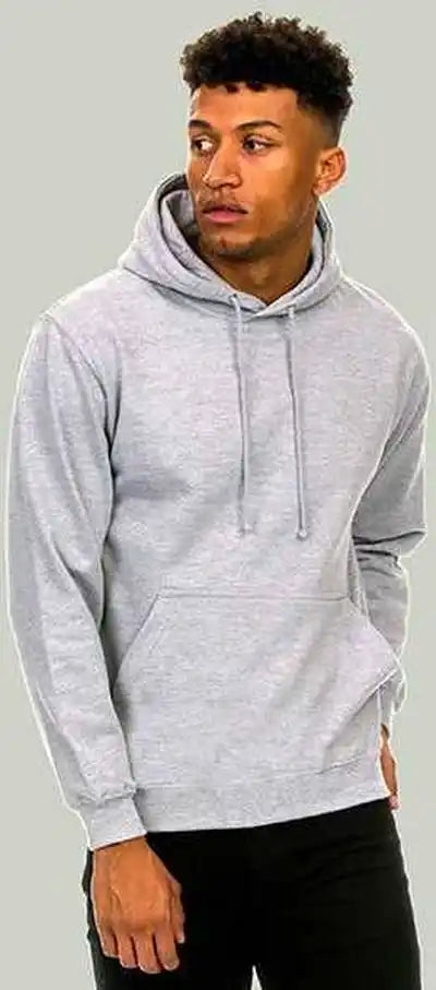 Just Hoods Jha001 College Hoodie - Heather Gray