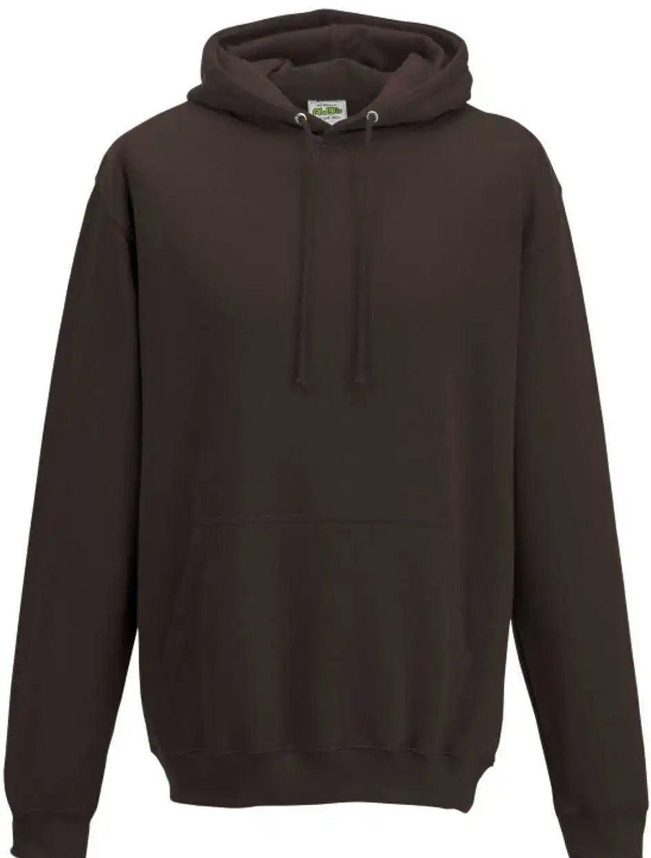 Just Hoods Jha001 College Hoodie - Hot Chocolate