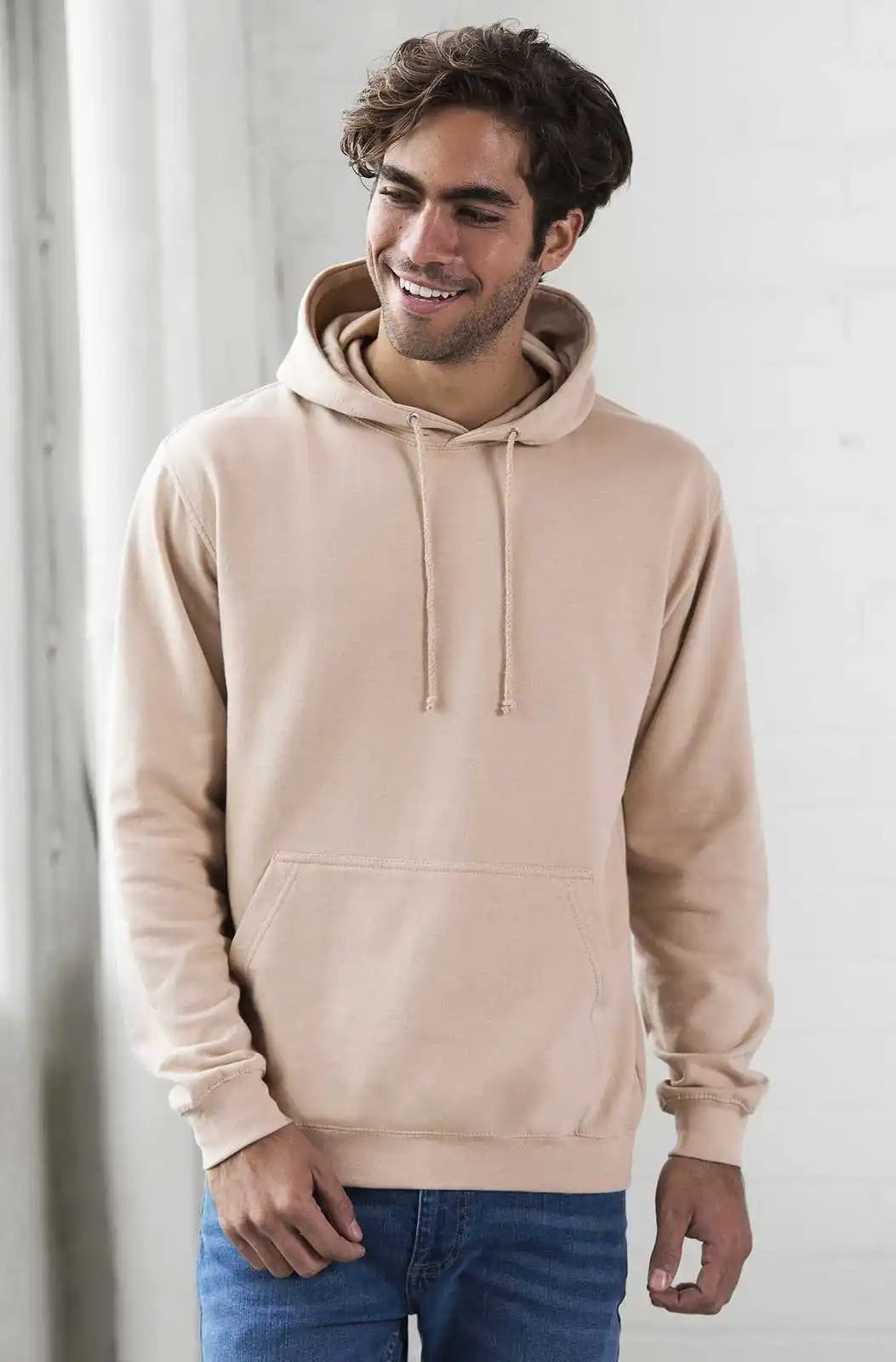 Just Hoods Jha001 College Hoodie - Nude