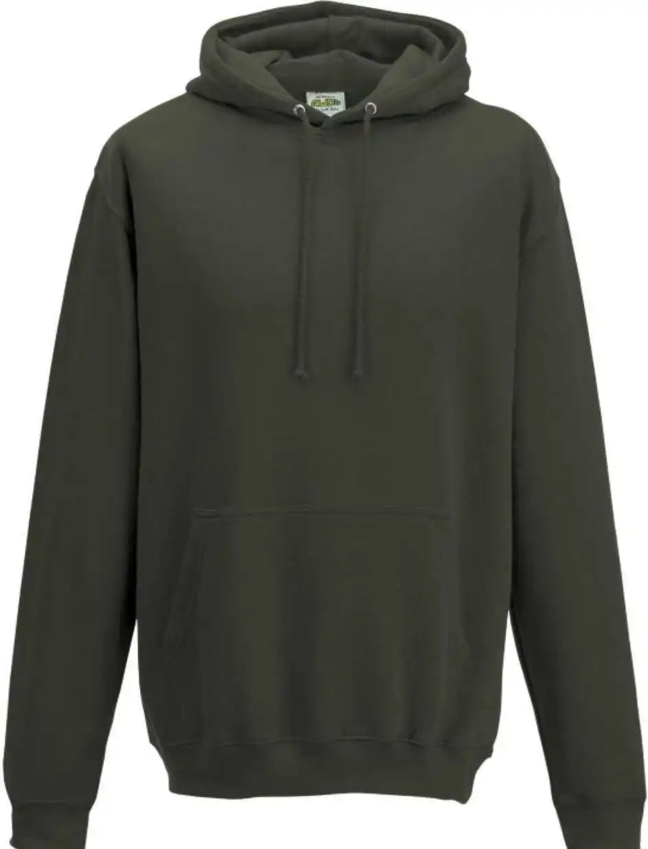 Just Hoods Jha001 College Hoodie - Olive Green