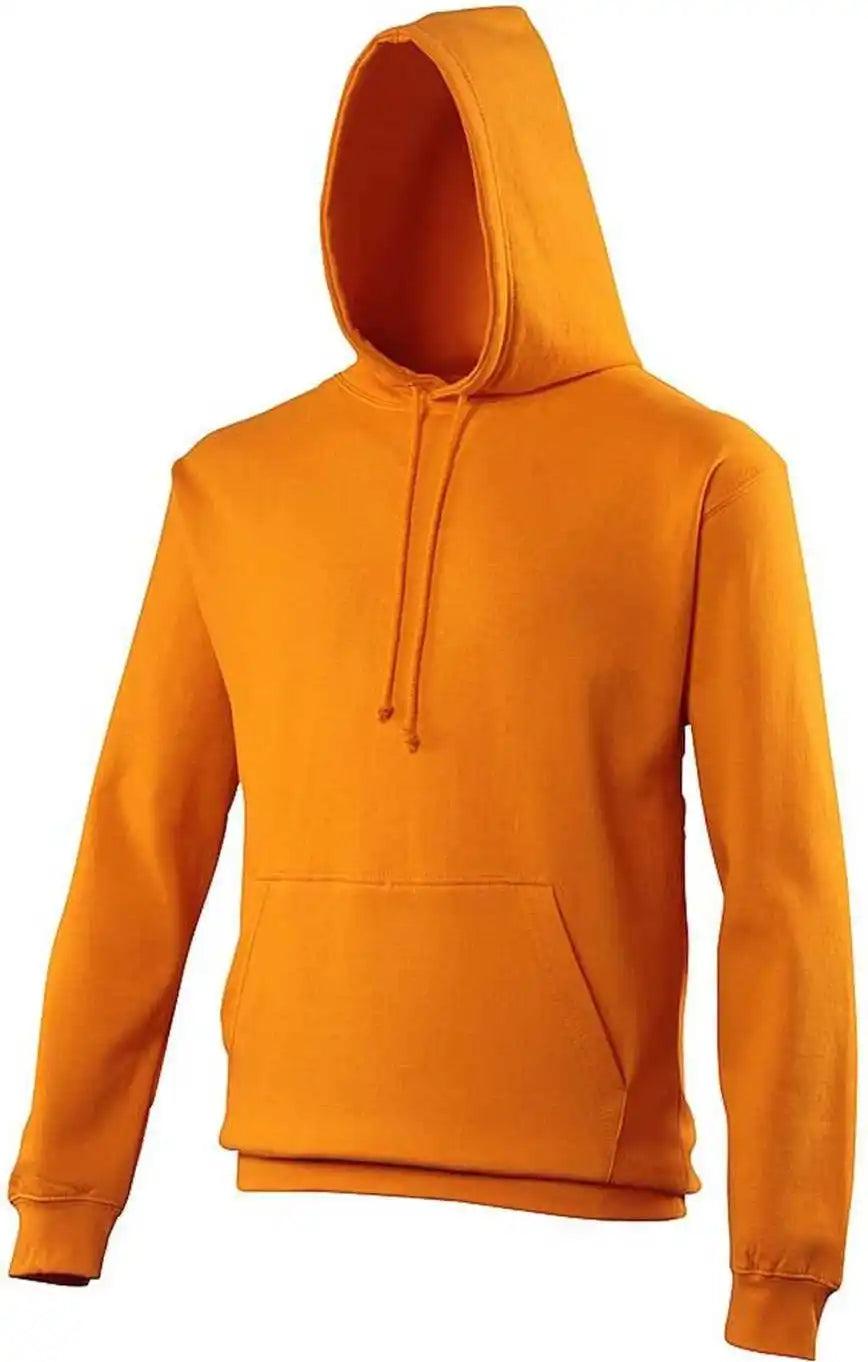 Just Hoods Jha001 College Hoodie - Orange Crush