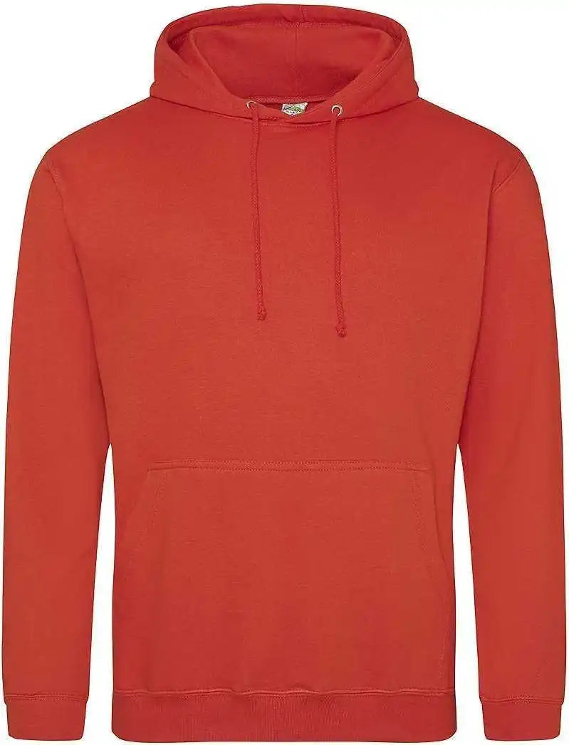 Just Hoods Jha001 College Hoodie - Sunset Orange