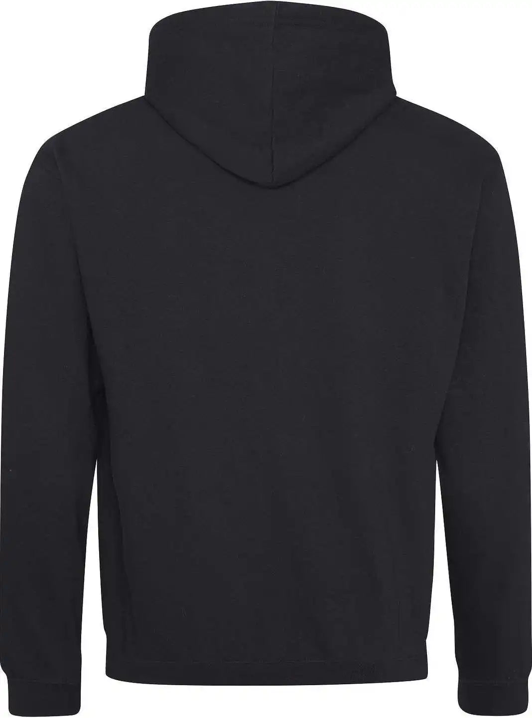 Just Hoods Jha003 Varsity Contrast Hoodie - Jet Black Gold