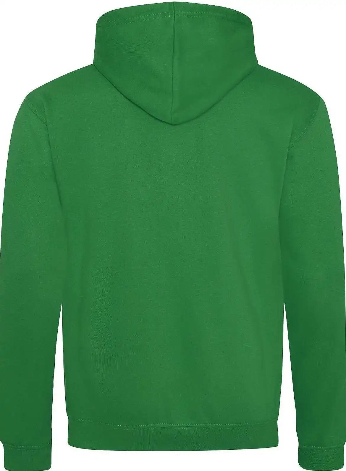 Just Hoods Jha003 Varsity Contrast Hoodie - Kelly Green Arctic White