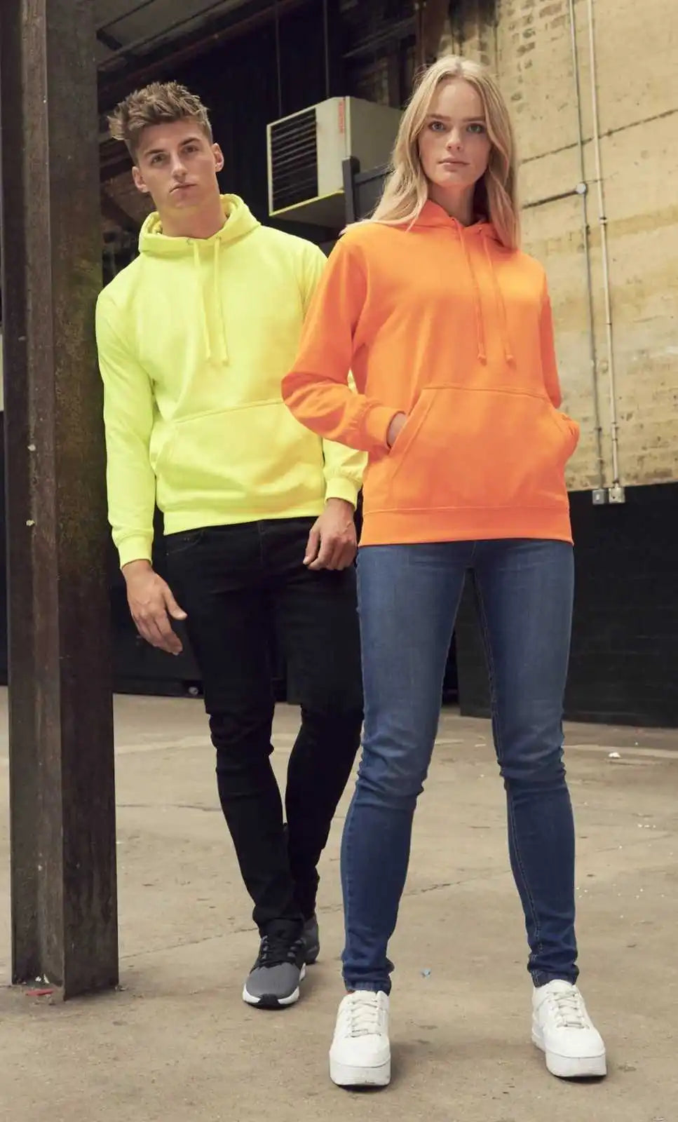 Just Hoods Jha004 Electric Hoodie - Orange