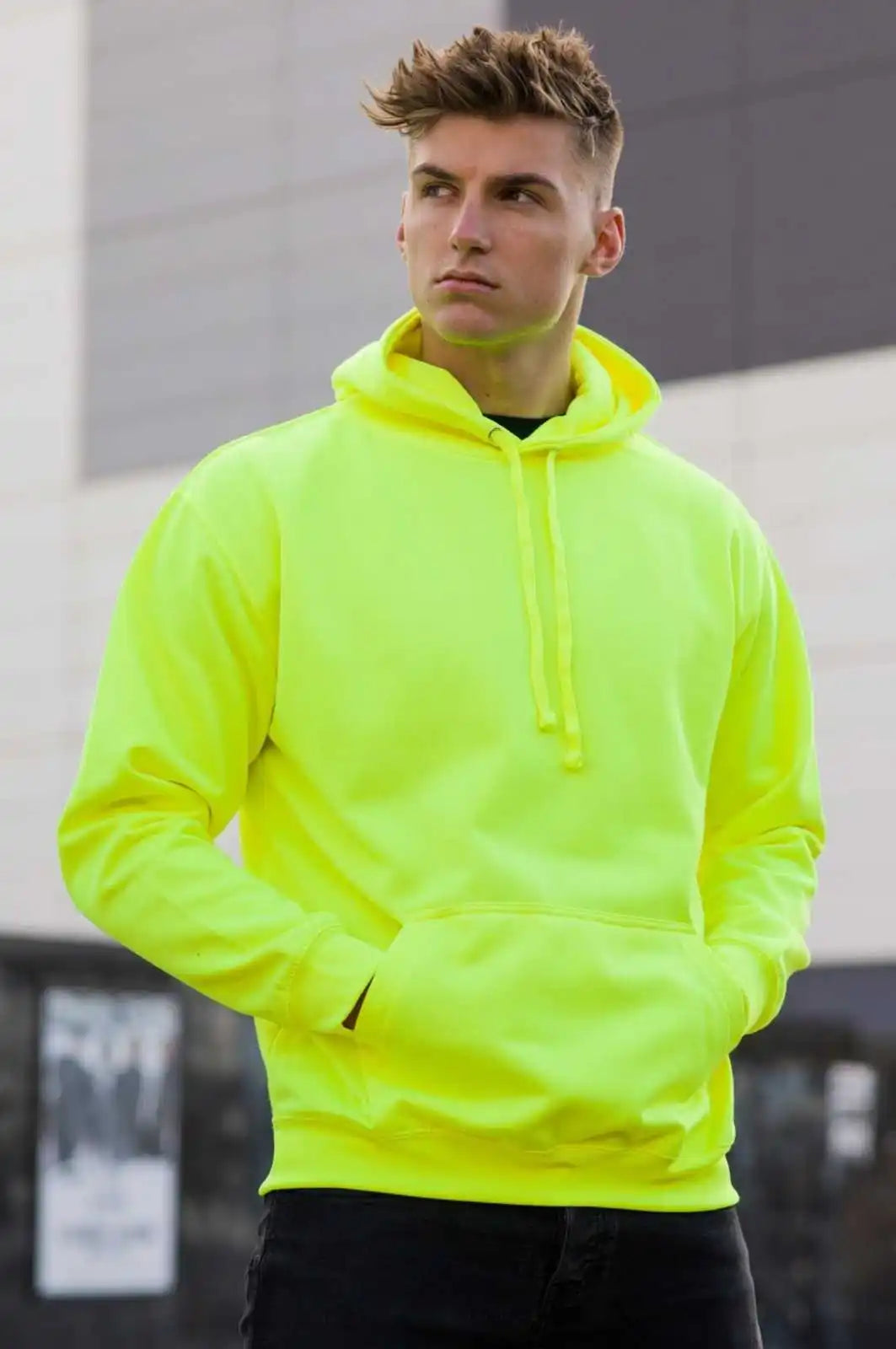 Just Hoods Jha004 Electric Hoodie - Yellow