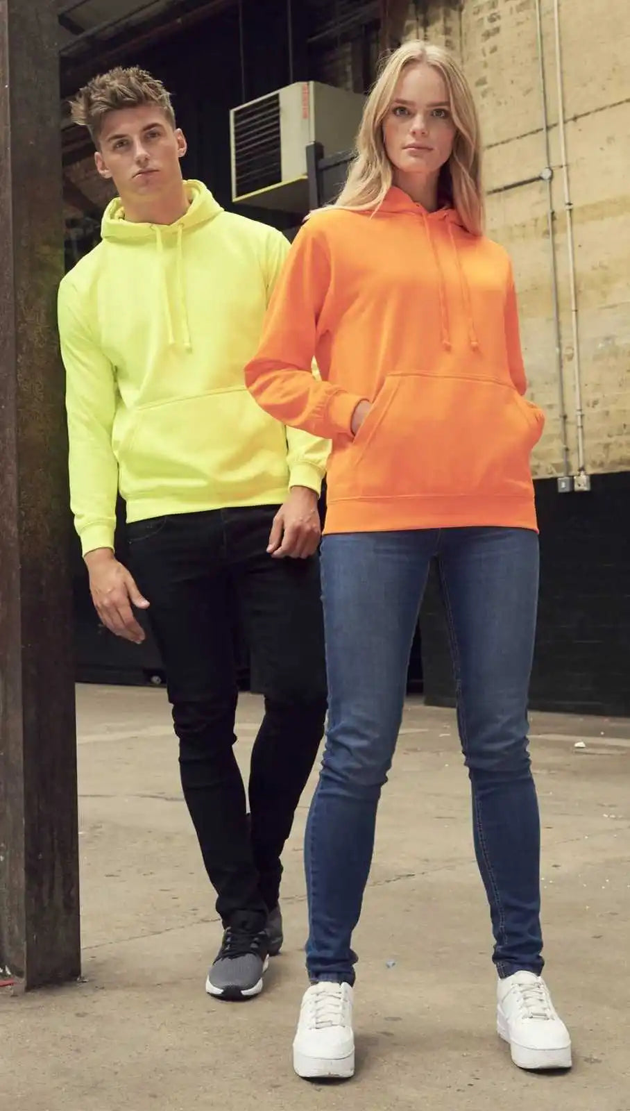 Just Hoods Jha004 Electric Hoodie - Yellow