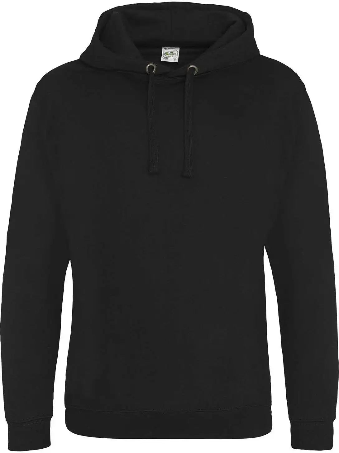Just Hoods Jha011 Epic Print Hoodie (no Pocket) - Jet Black
