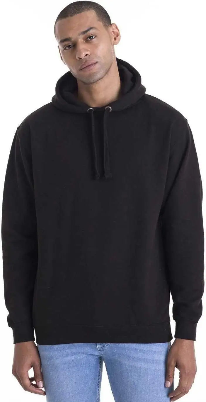 Just Hoods Jha011 Epic Print Hoodie (no Pocket) - Jet Black
