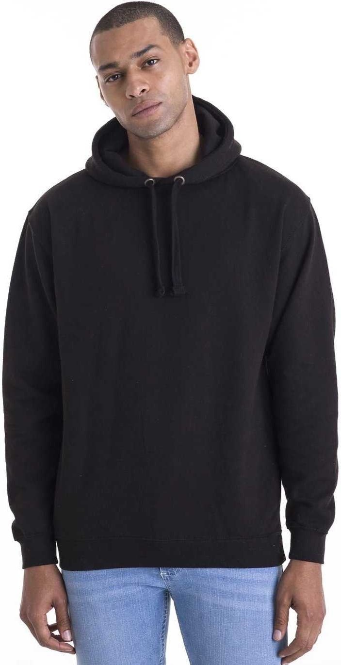 Just Hoods Jha011 Epic Print Hoodie (no Pocket) - Jet Black