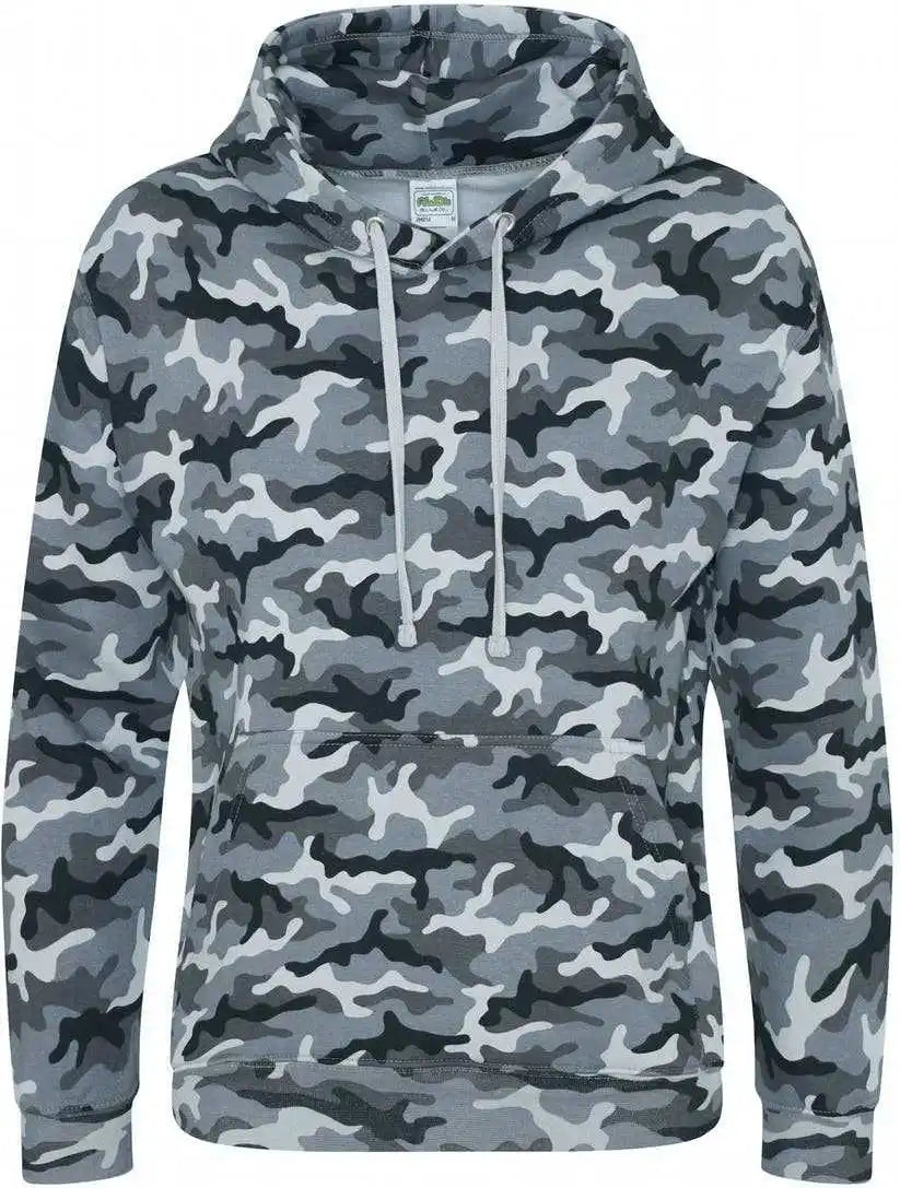Just Hoods Jha014 Camo Hoodie - Gray