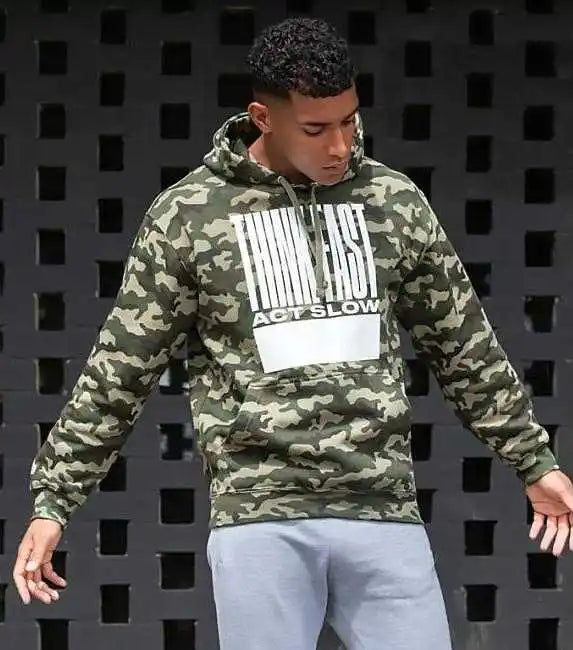 Just Hoods Jha014 Camo Hoodie - Green