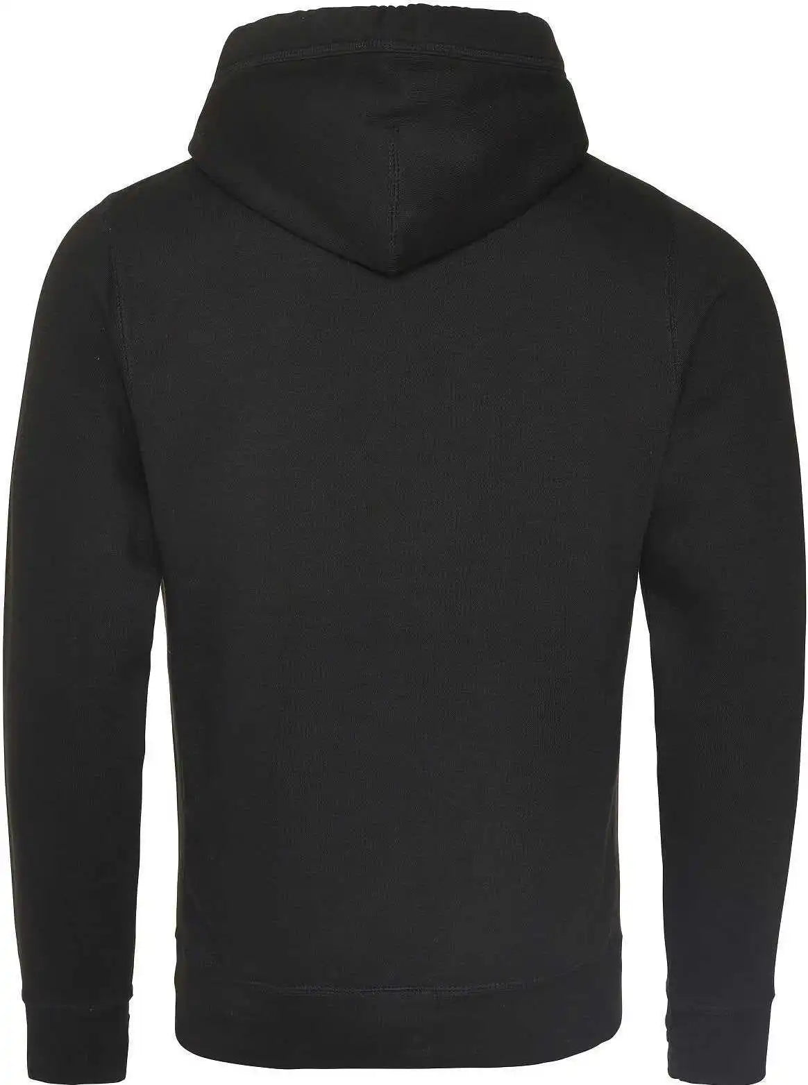 Just Hoods Jha021 Cross Neck Hoodie - Jet Black