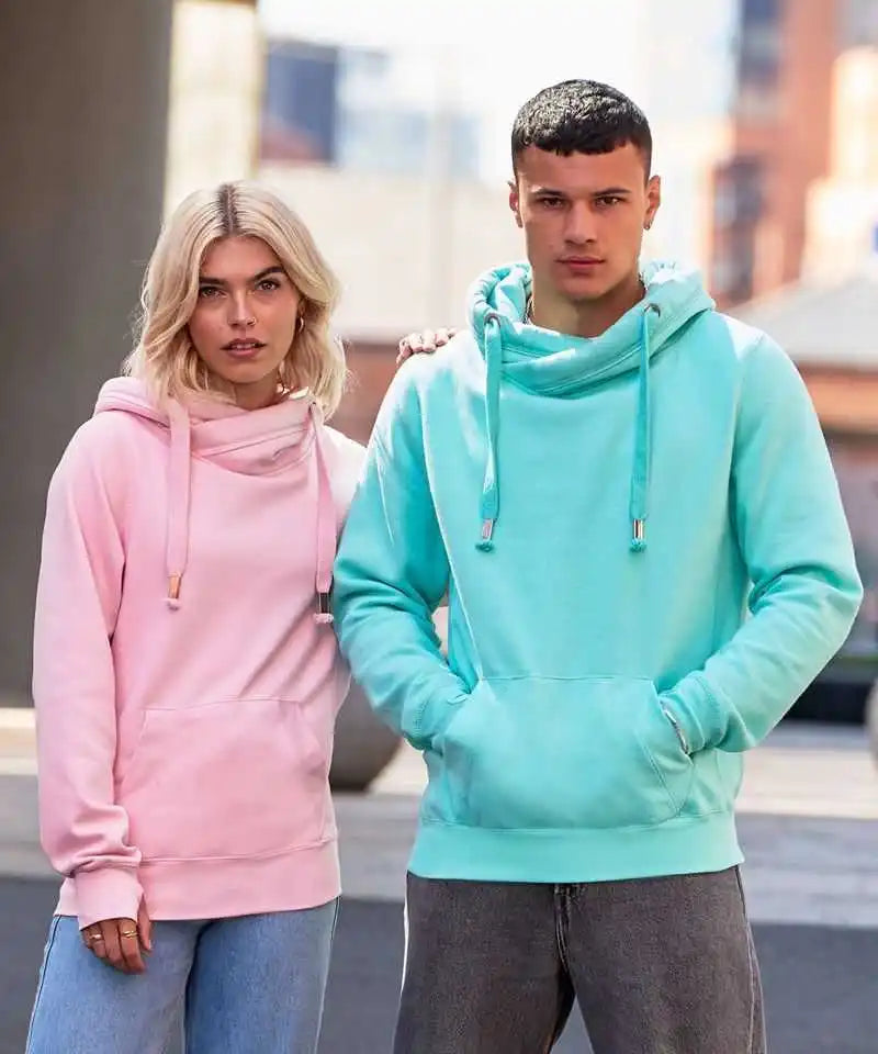 Just Hoods Jha021 Cross Neck Hoodie - Peppermint