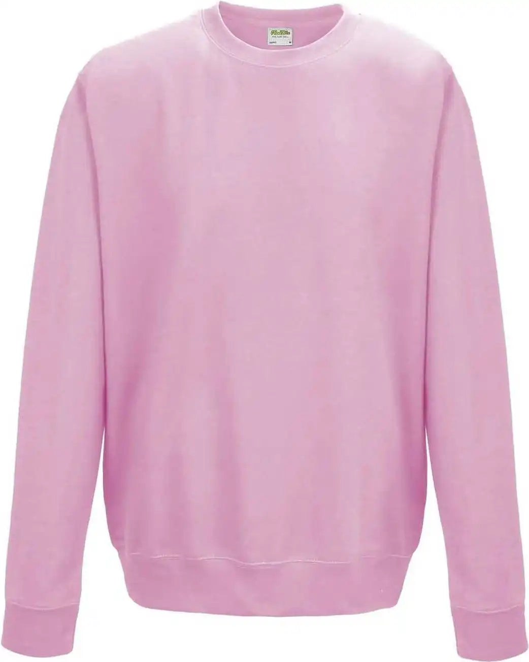 Just Hoods Jha030 College Sweat Crew Neck - Baby Pink