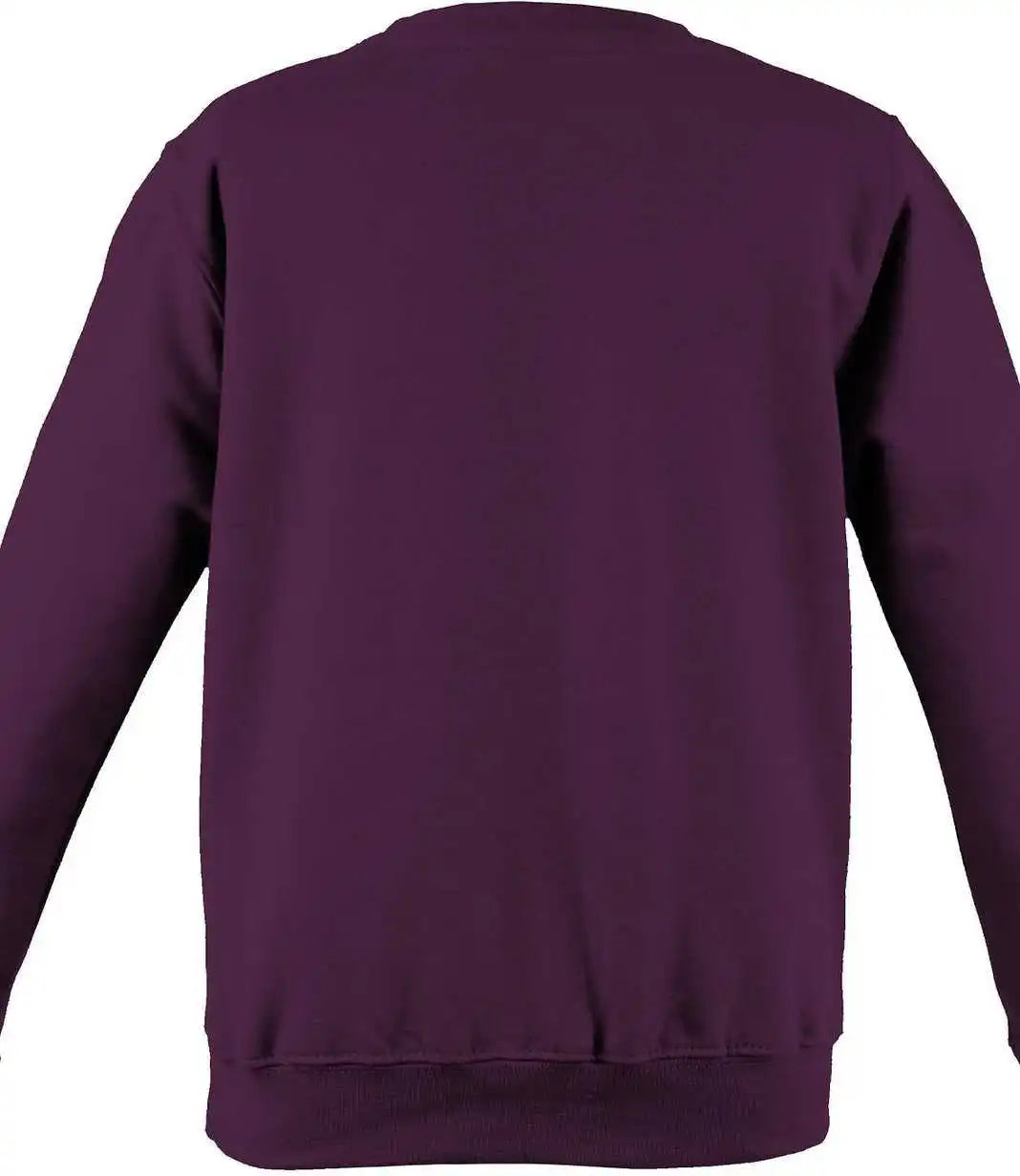 Just Hoods Jha030 College Sweat Crew Neck - Burgundy