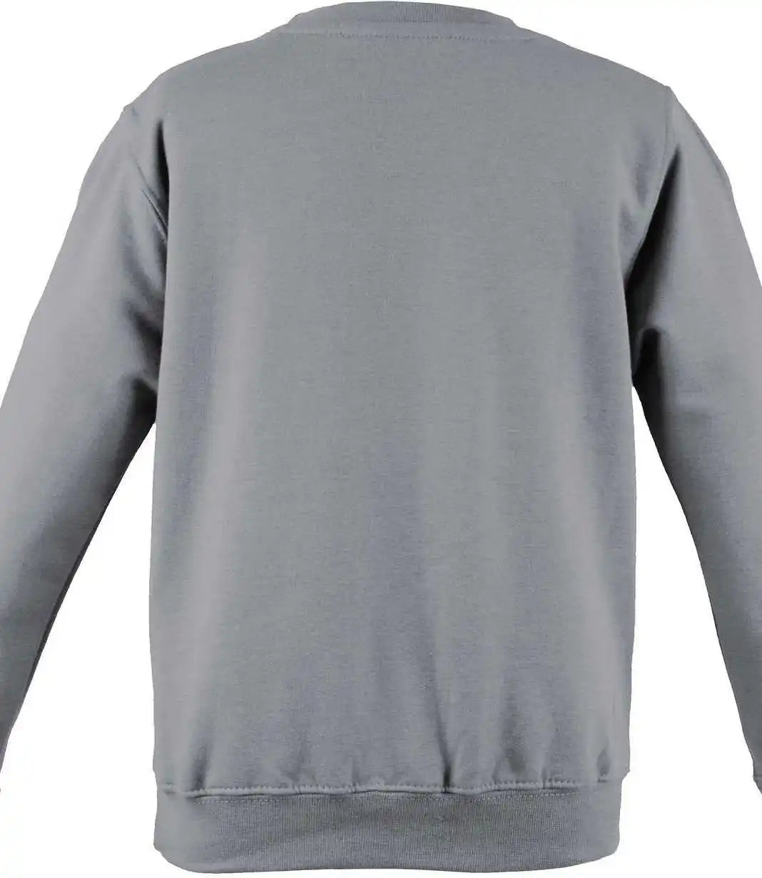 Just Hoods Jha030 College Sweat Crew Neck - Heather Gray